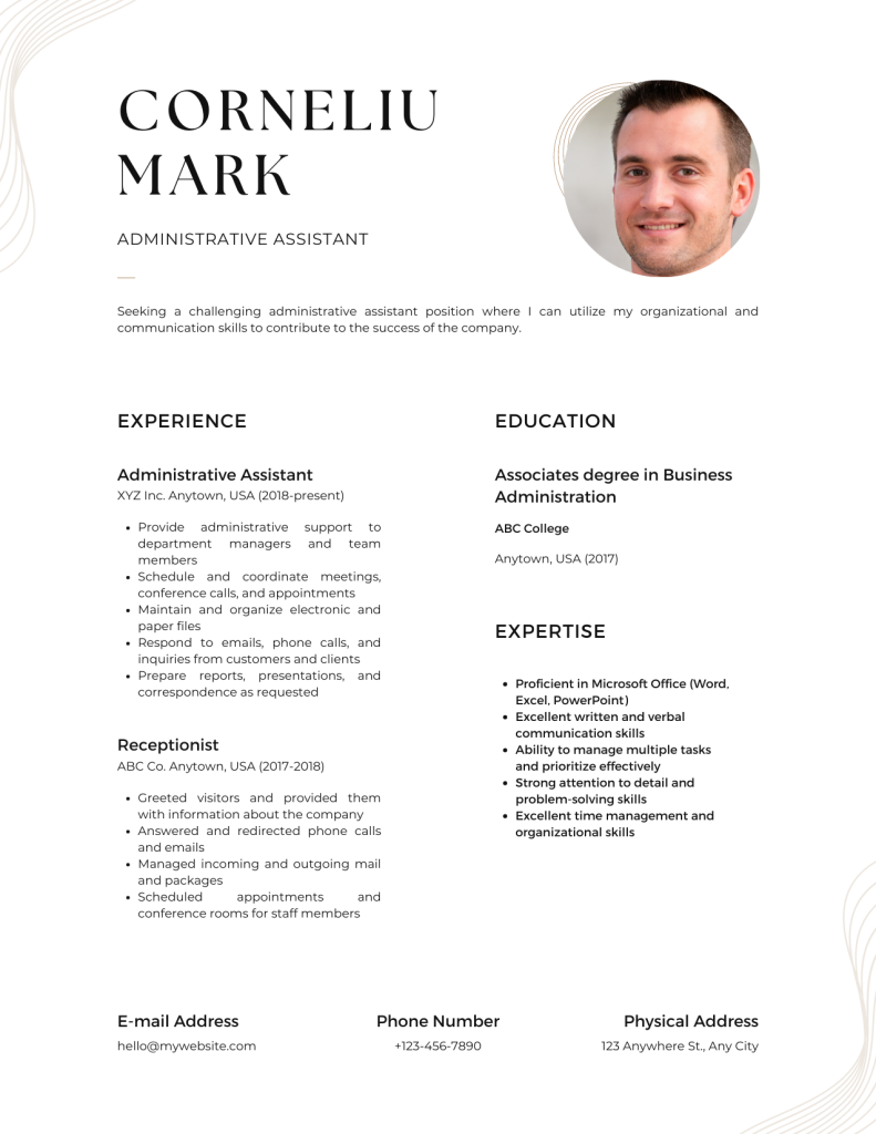 Administrative Assistant Resume Template 2025 Download in Word, PDF